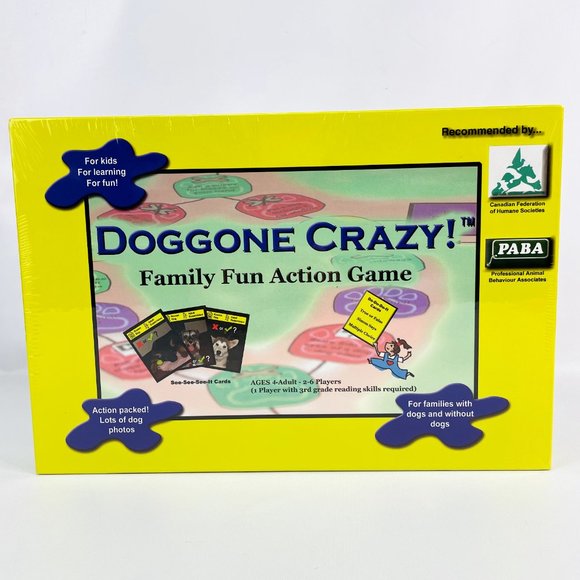 3/$77❤️DOGGONE CRAZY! Dog Themed Educational Kids Board Game Bite Prevention - Picture 1 of 6